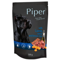 Piper dog kapsička s jahňacím, mrkvou a hnedou ryžou 500g